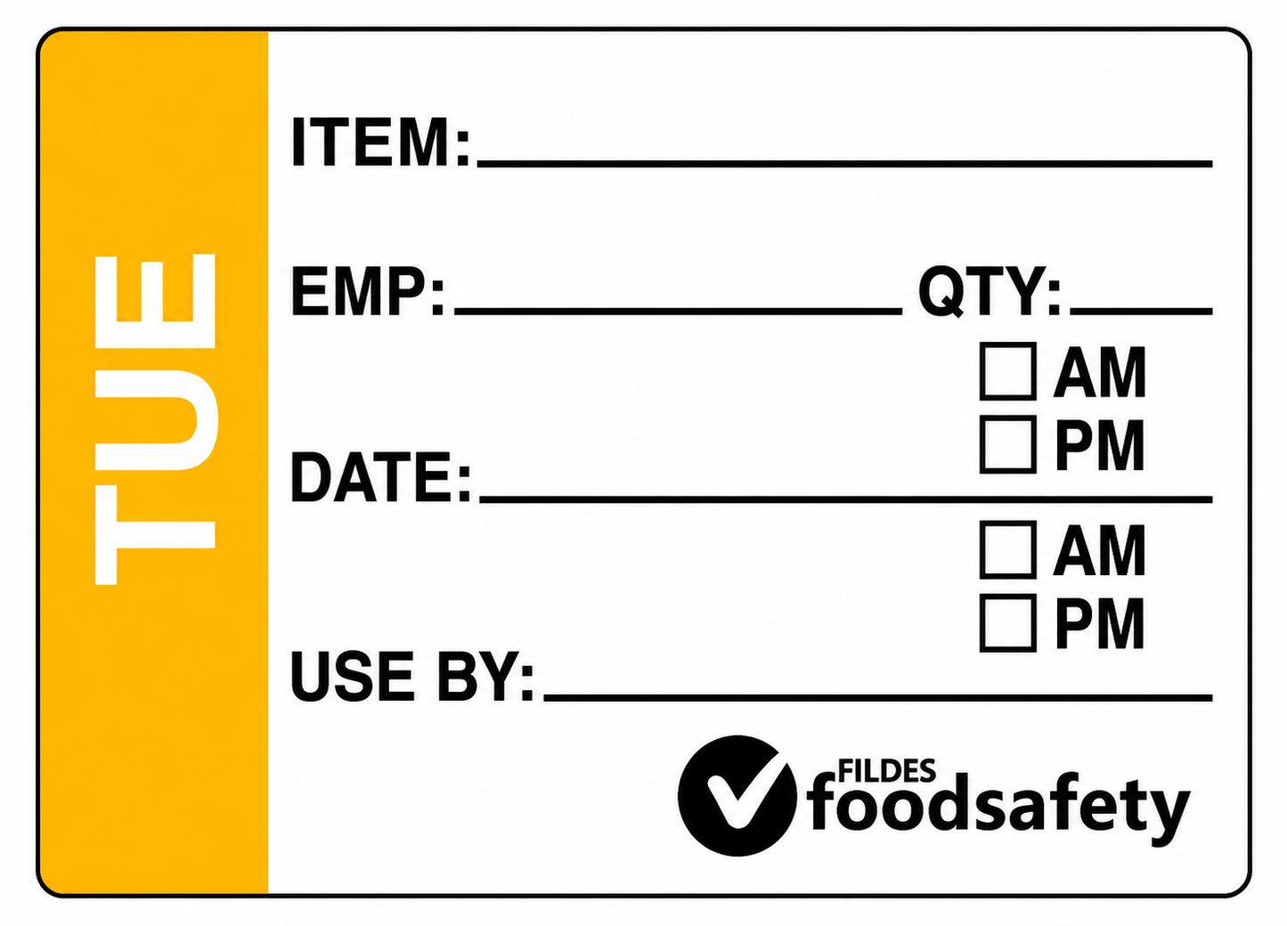 Labels Tuesday Q250 49x75mm Prep
