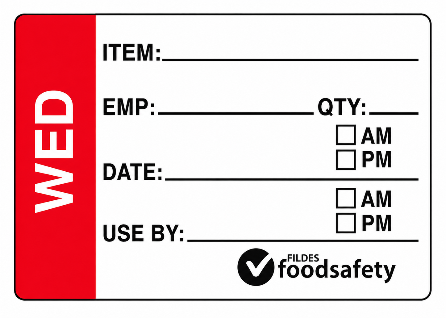 Labels Wednesday Q250 49x75mm Prep