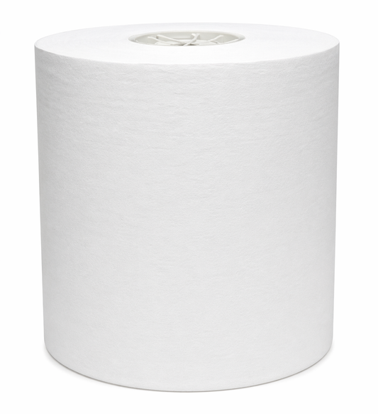 White Paper Hand Towel 1ply 300mt Centre Feed Premium (4 Rolls Carton)