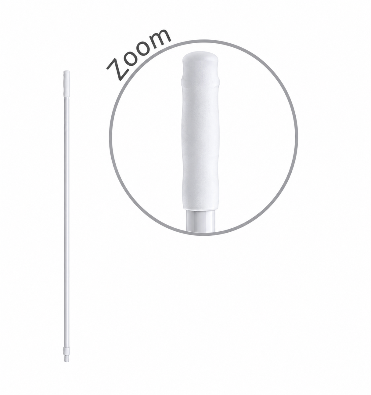 Handle Powder Coat 22mm White Multi Fit