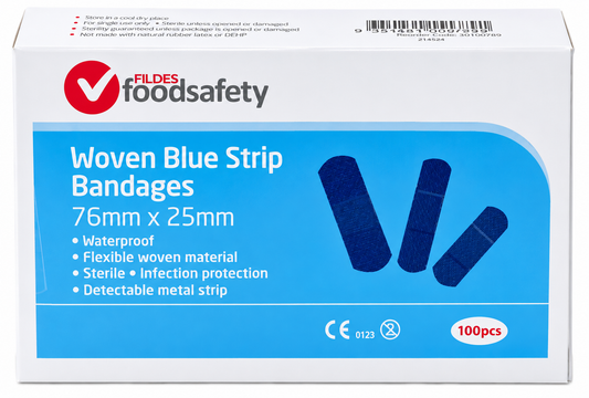 Blue Band Aid Strips Q100 76x25mm