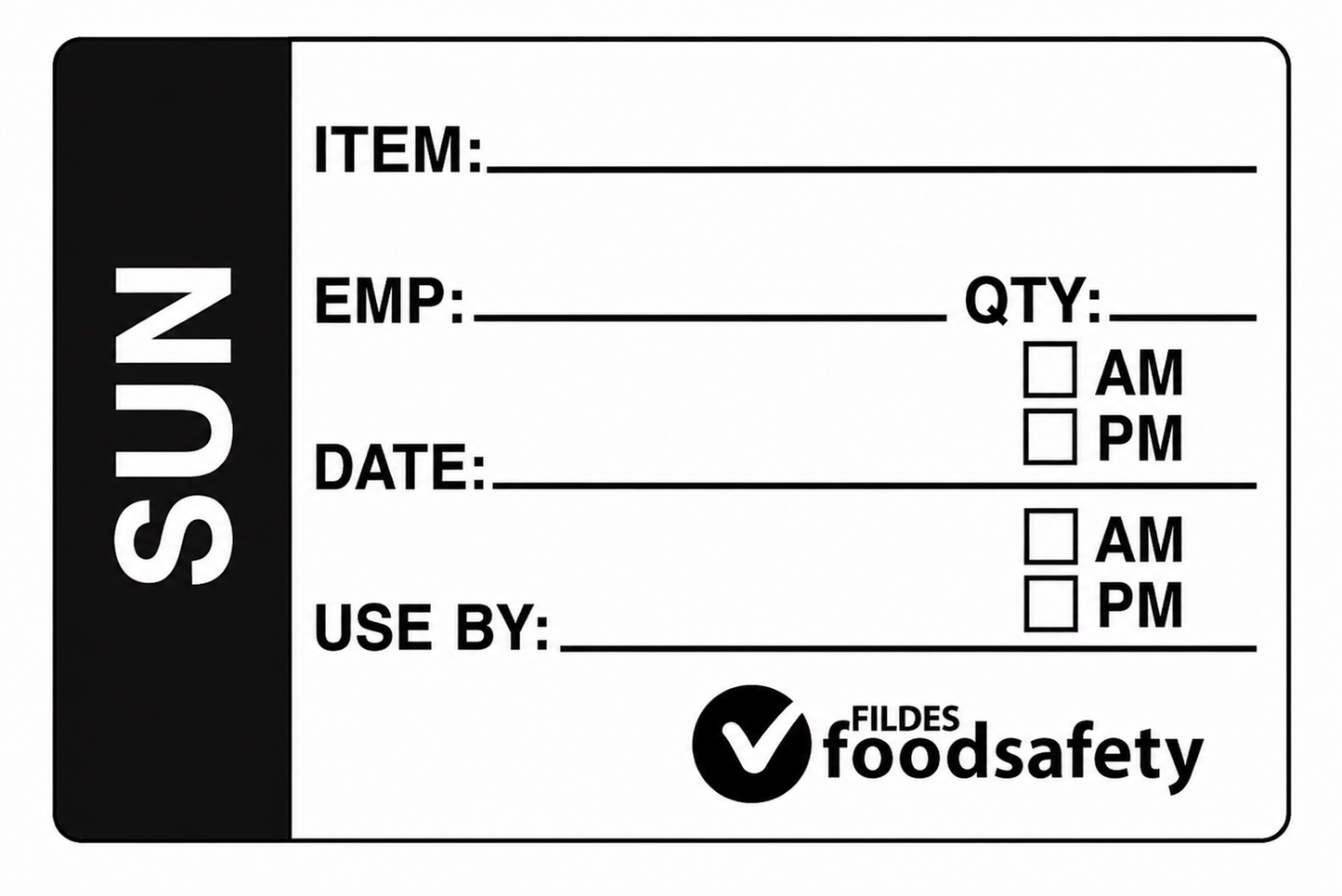 Labels Sunday Q250 49x75mm Prep