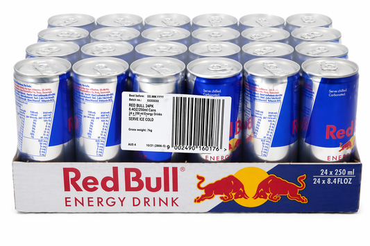 Red Bull Soft Drink Cans 250ml