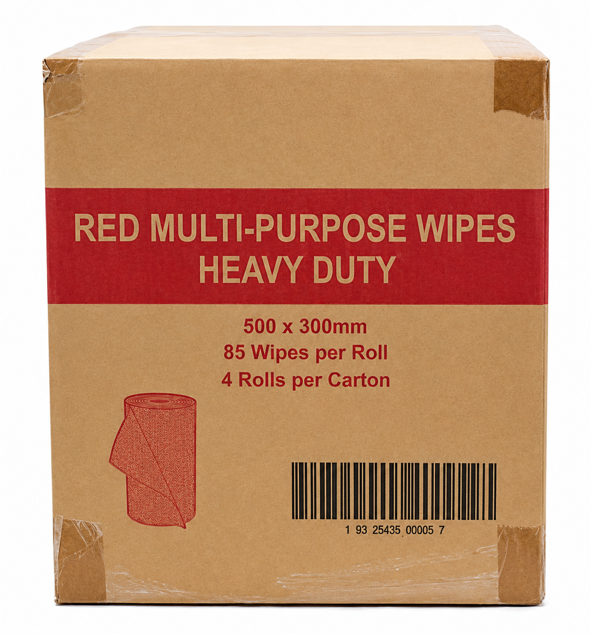 Wipes Heavy Duty Red on Roll - Q85