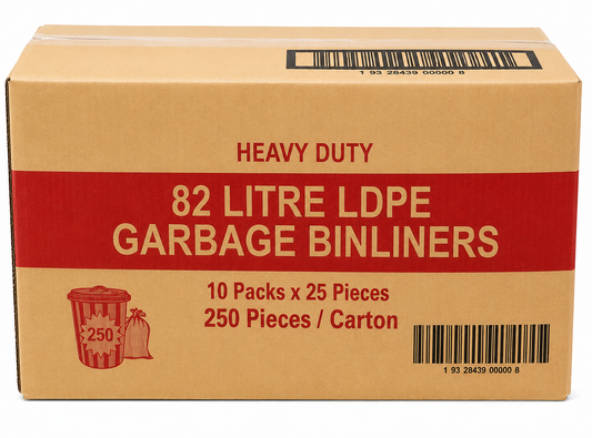 Garbage Bags Heavy Duty 82Lt Black